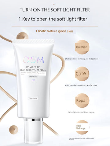 Pearl White Crystal Color BB Cream – Moisturizing & Radiance Boosting
